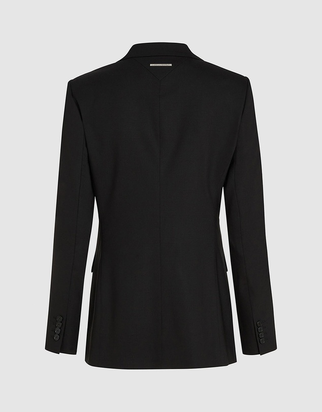 Karl Lagerfeld - Belted Contrast Lapel Blazer