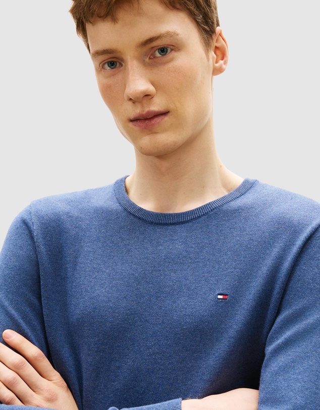Tommy Hilfiger - Flag Embroidery Crew Neck Jumper