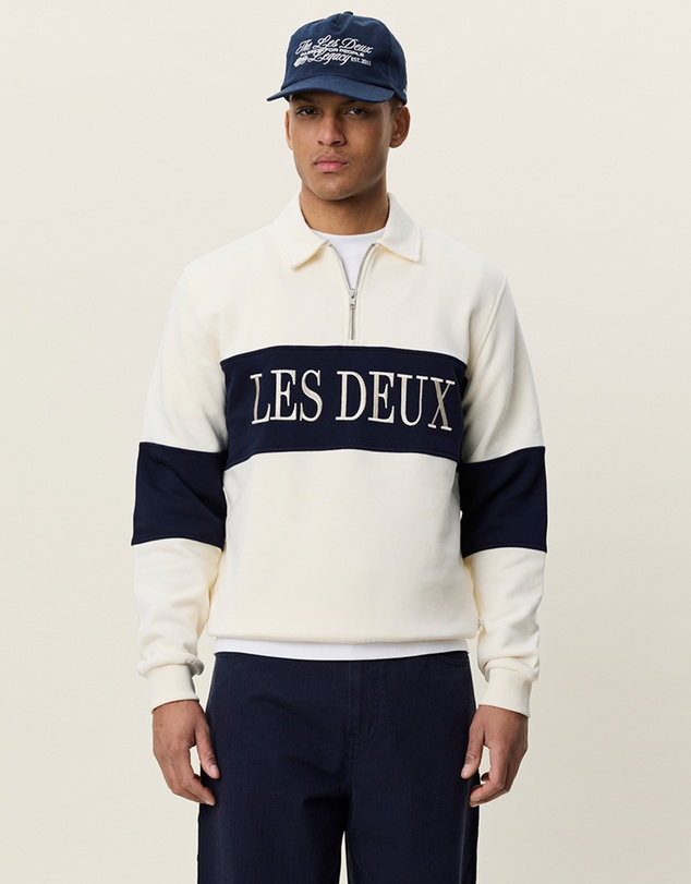 Les Deux - Zipper Rugby Sweatshirt