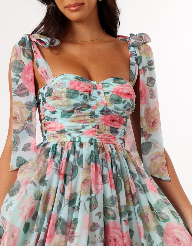 Petal & Pup - Floret Midi Dress - Blue Multi