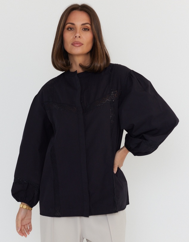ALEXANDRA - Everett Blouse Black