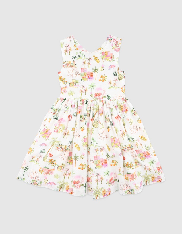 Bebe by Minihaha - Paradiso Cross Back Dress 3-7Y