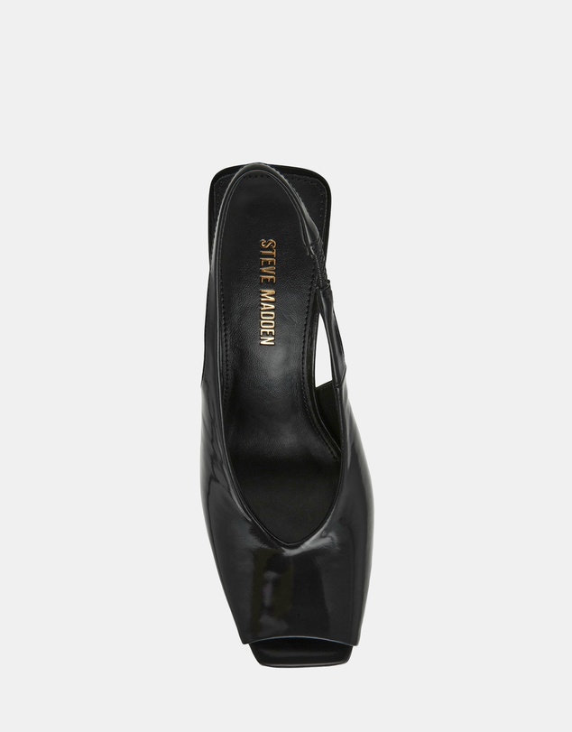 Steve Madden - Lucian Black Leather Heels