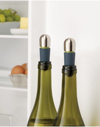 Joseph Joseph - BarWise™ Set of 2 Twist-lock Wine Stoppers (Blue)