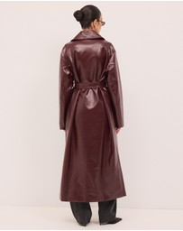 Calli - Nicholas Leather Look Trench Coat