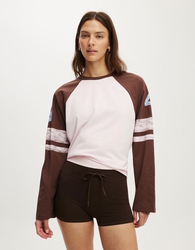 Cotton On Body Active - Active Graphic Raglan Tee