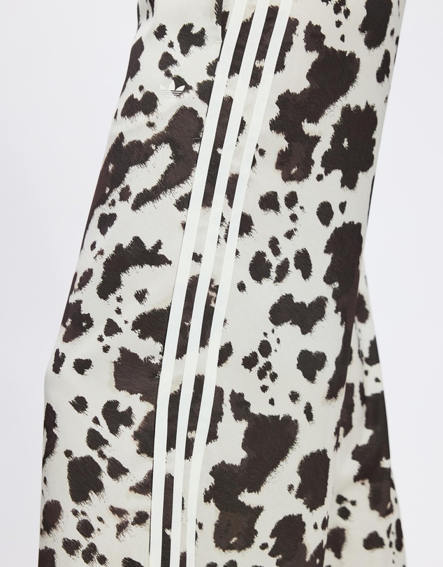 adidas Originals - Satin Cow Print Wide Leg Pants