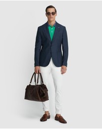 Oxford - Milton Linen Blazer With Peak Lapel