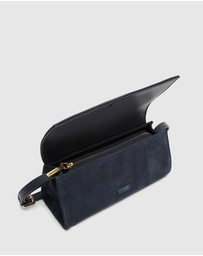 Nakedvice - The Phoebe Navy Suede Bag