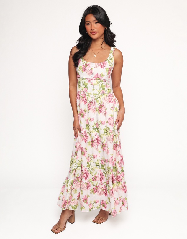 Petal & Pup - Tullia Maxi Dress - Pink Floral