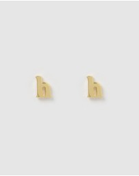Izoa - Little Letter H Stud