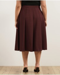 Atmos&Here Curvy - Lux Pleated Midi Skirt