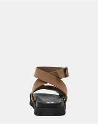 Steve Madden - My Bestie Taupe Nubuck Sandals