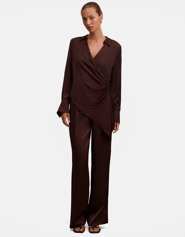 Forever New - Maude Asymmetrical Drape Shirt