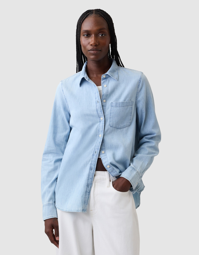 GAP - Organic Cotton Denim Classic Shirt