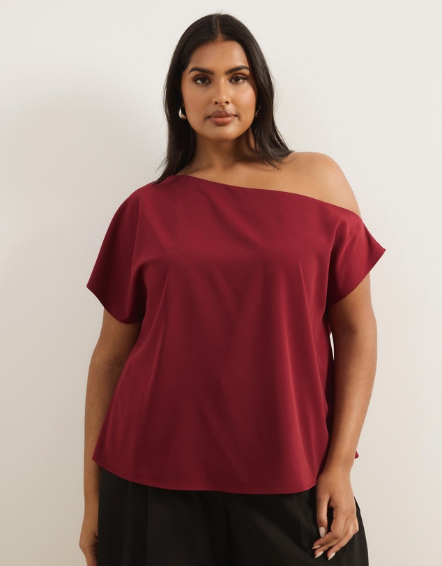 Atmos&Here Curvy - Willow Off Shoulder Top