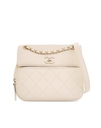 Pre-Loved by Azura Reborn - Pre-Loved chanel Convertible Backpack with Chain-accented Top Handle and Diamond Quilted Exterior