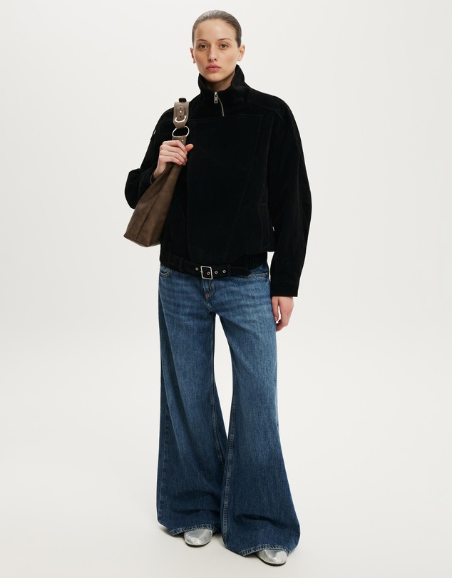 Cotton On - Cove Faux Suede Biker Jacket