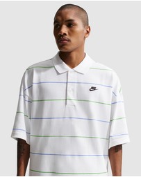 Nike - Sportswear Club Oversized Striped Polo