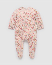 Purebaby - Quilted Growsuit -Kids-Babies