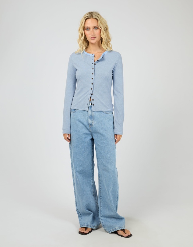 All About Eve - Sami Stripe Long Sleeve Top Blue