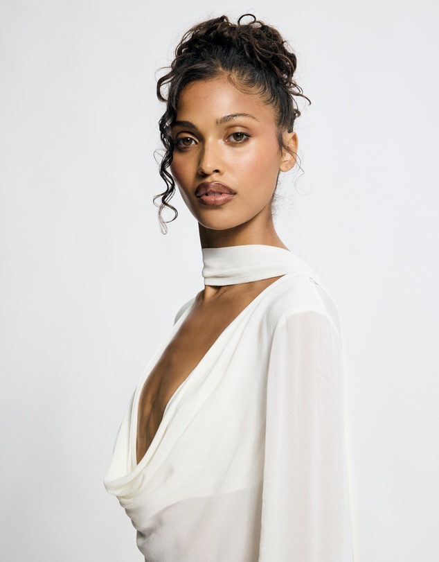 Lover - Morgana Cowl Scarf Neck Top