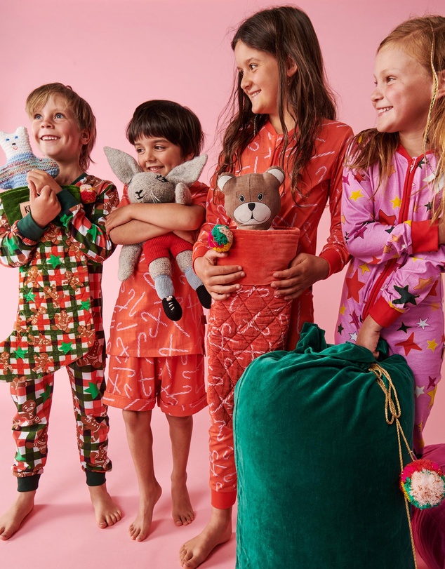 Kip&Co - Jade Green Velvet Christmas Santa Sack