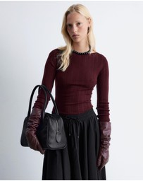 & Other Stories - Rib-Knit Wool Boatneck Top