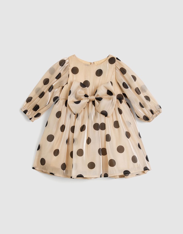 Bardot Junior - Wednesday Organza Spot Dress - Babies-Kids