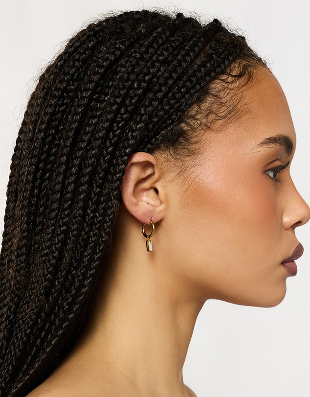 PETA AND JAIN - Fae Baguette Charm Earrings
