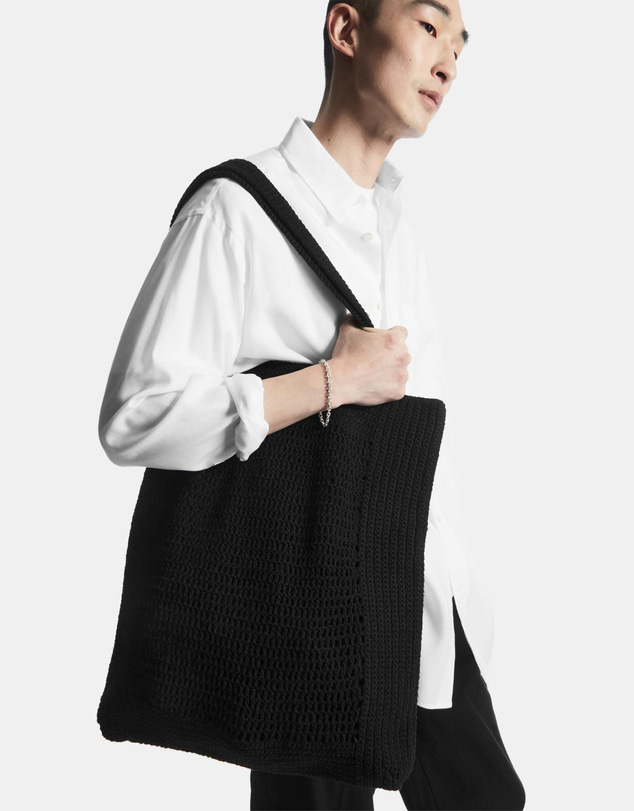 COS - Oversized Crochet Tote Bag