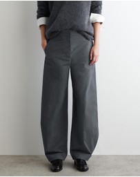 COS - Pima Cotton Barrel-Leg Trousers