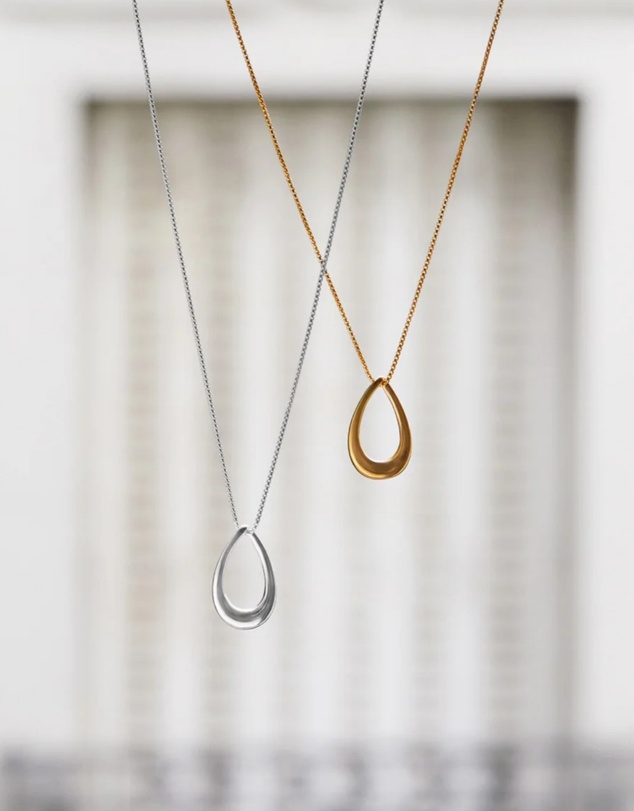 Najo - Vivante Yellow Gold Necklace (45cm+ext)