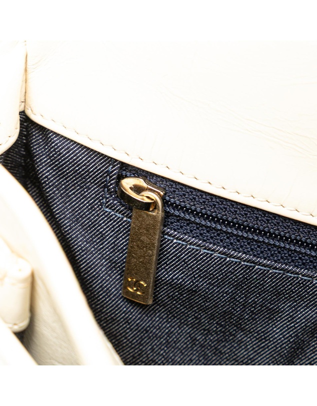 Pre-Loved by Azura Reborn - Pre-Loved Crumpled Calfskin En Vogue Rope Flap