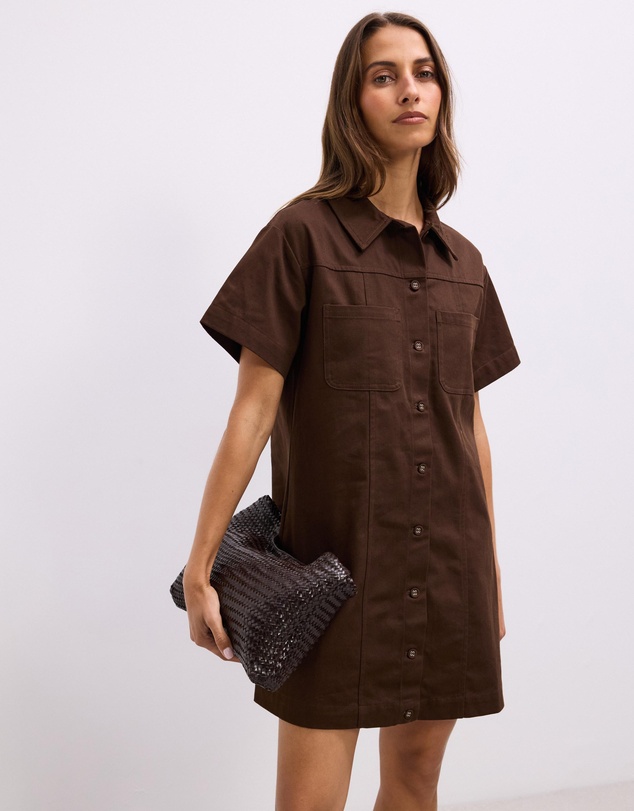 The Fated - Gracie Mini Shirt Dress
