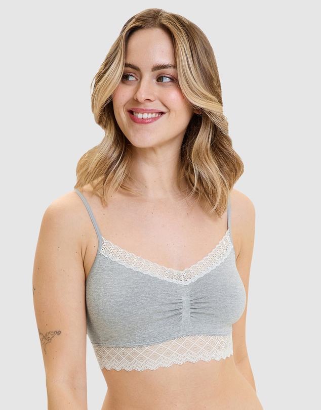 Billet Doux - Zen Dentelle Longline Wirefree Bralette with Lace