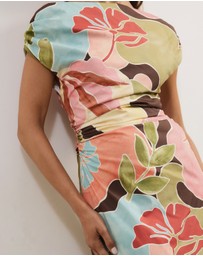 Atmos&Here - Janie Cotton Sateen Midi Dress