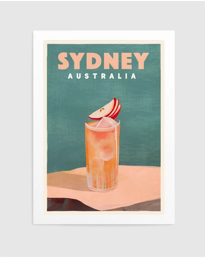 Olive et Oriel - Sydney Australia Cocktail Bar Decor by The Whiskey Ginger Art Print