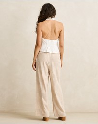Rhythm - Louise Tie Front Halter Top
