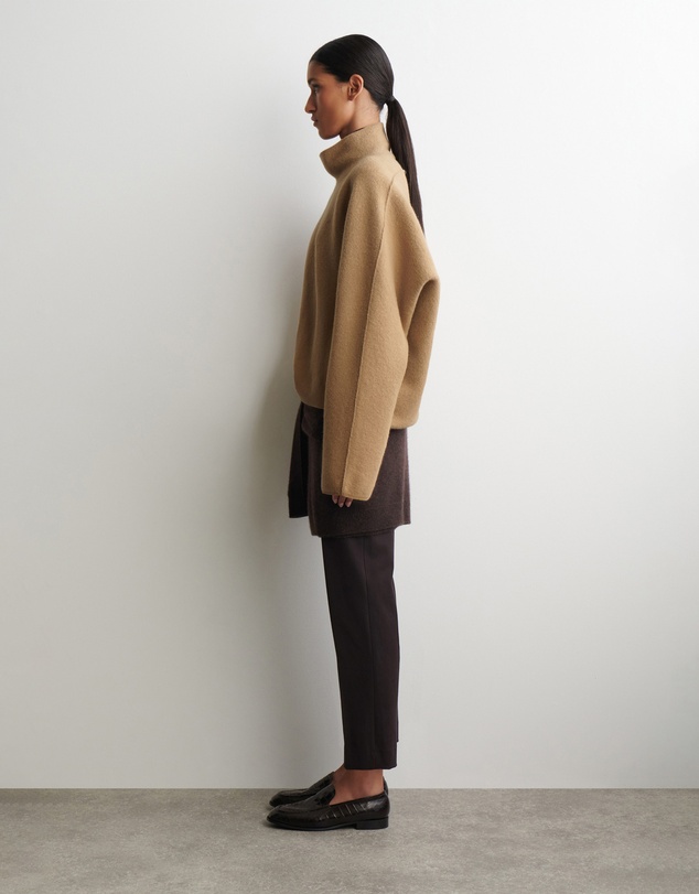 COS - Boiled-Wool Funnel-Neck Jumper