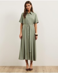 Atmos&Here - Harriet Viscose Twill Midi Dress