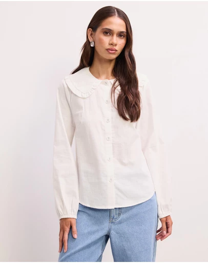 The Fated - Eliza Collared Blouse
