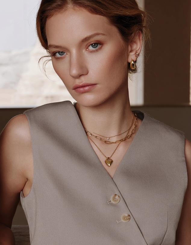Ania Haie - Ania Haie Gold Shield Pendent Necklace