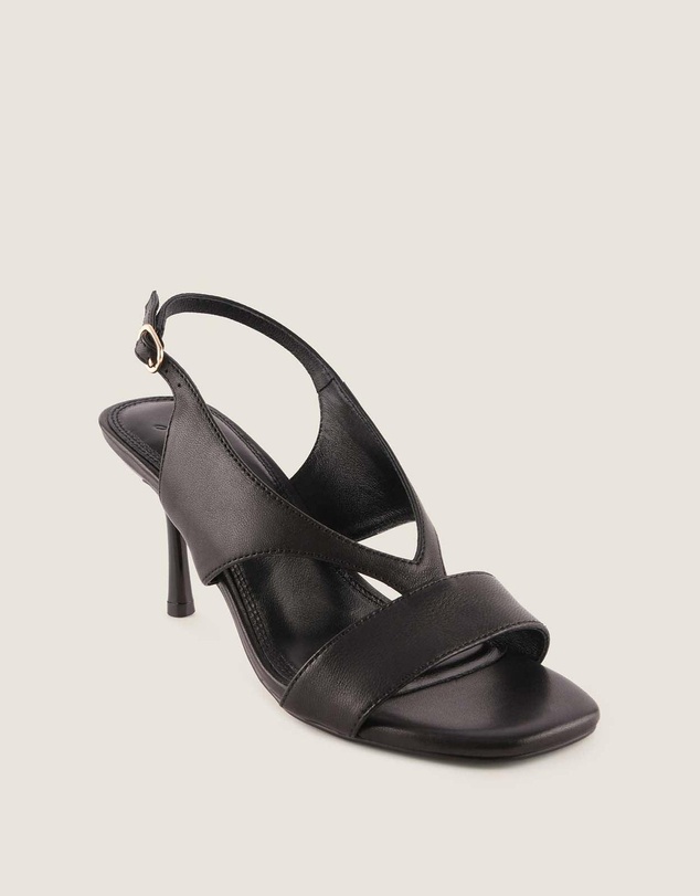 Shelly Shen - Bronte High Sandals Black Leather