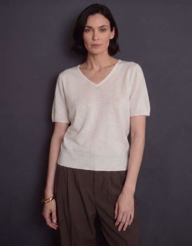 SILK MAGNOLIA - Cashmere Silk T-shirt
