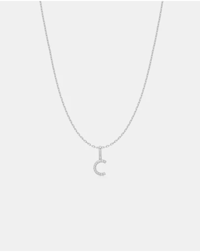Ania Haie - Ania Haie Silver Letter C Initial Necklace