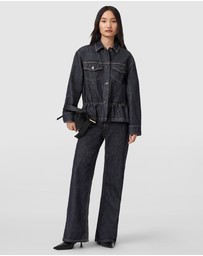 AllSaints - Denby Peplum Trucker Jacket