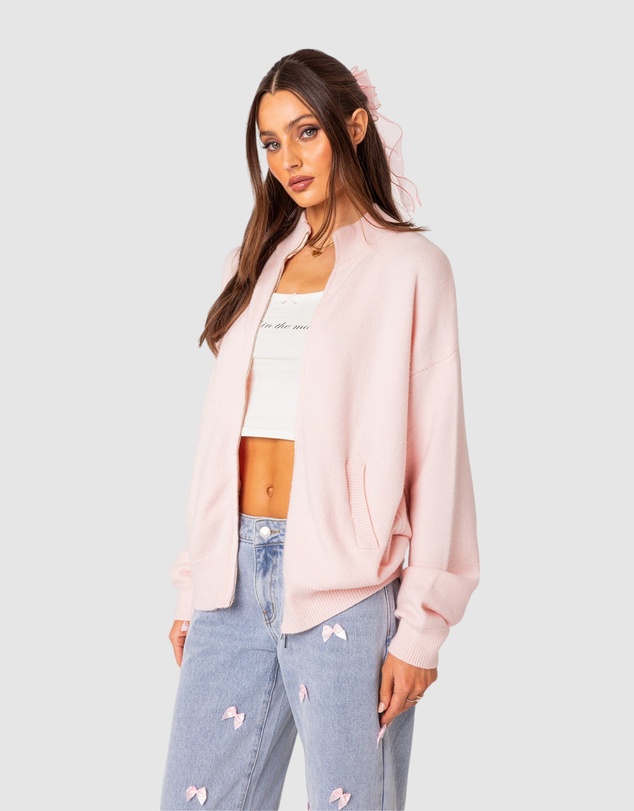 EDIKTED - Montie Oversized Double Zip Cardigan