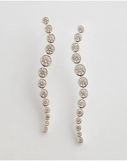 SAINT VALENTINE - Crescendo Drop Earrings - Silver