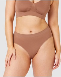 Ambra - 4 Pack Bare Essentials Recycled Nylon Hi Cut Brief